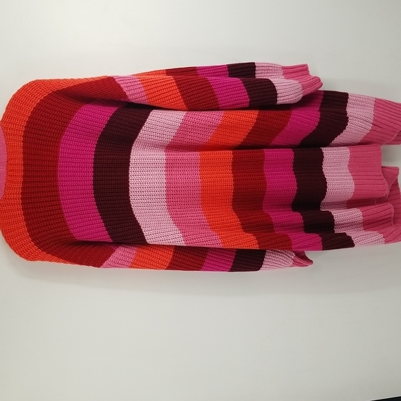 St John's Bay Long Multicolored Cardigan Duster Sweater - Picture 7 of 9